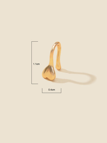 2 pcs Fake Nose Ring Hoop Nose Cuff Non Piercing Nose Ring Fake Piercing Jewelry-3