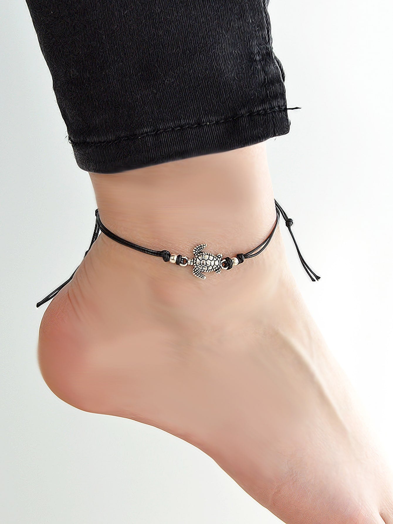 AU Stock Bohemian Handmade Sea Turtle String Adjustable Anklet Tortoise Bracelet-3