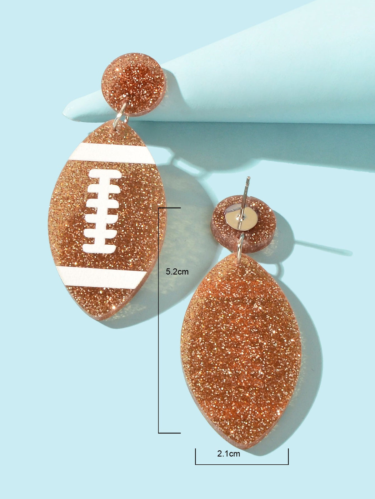 AFL Aussie Football Earrings Resin Footy Stud Rugby Australian Football Jewelry-3