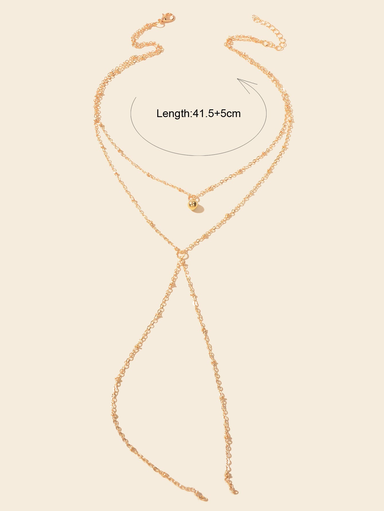 Gold Jewellery Gifts Boho Chic Layering Chain Y Shape Long Lariat Charm Necklace-3