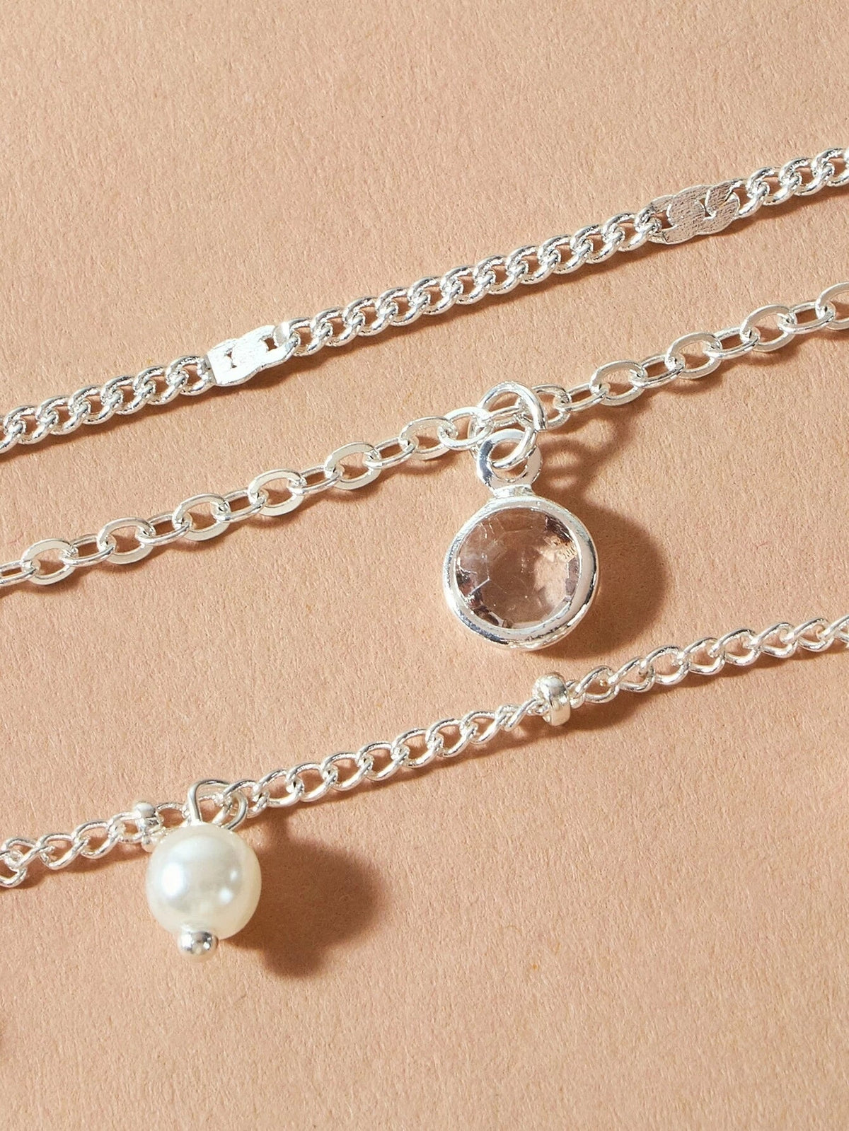 AU Local Fashion Pearl Charm Gold Multi-layer Chain Necklace New Style Jewellery-3