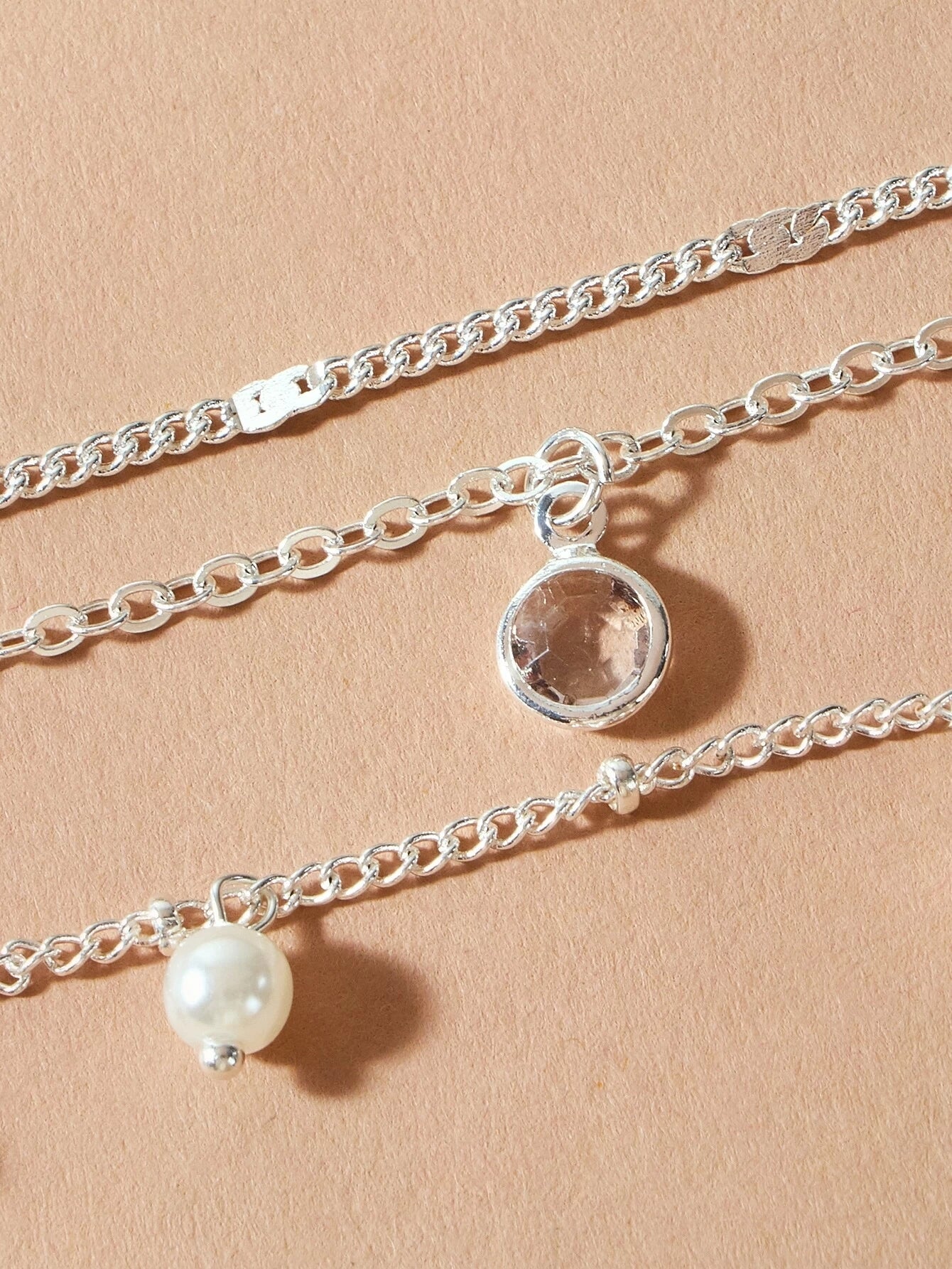 AU Local Fashion Pearl Charm Gold Multi-layer Chain Necklace New Style Jewellery-3