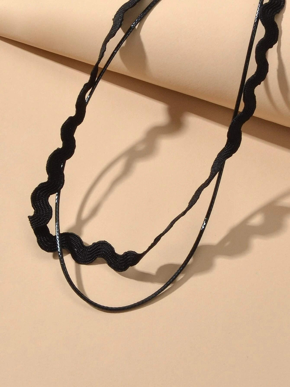 Black Elastic 5pcs Lace Flower Triangle Charm Boho Gothic 90s Tattoo Choker Gift-3