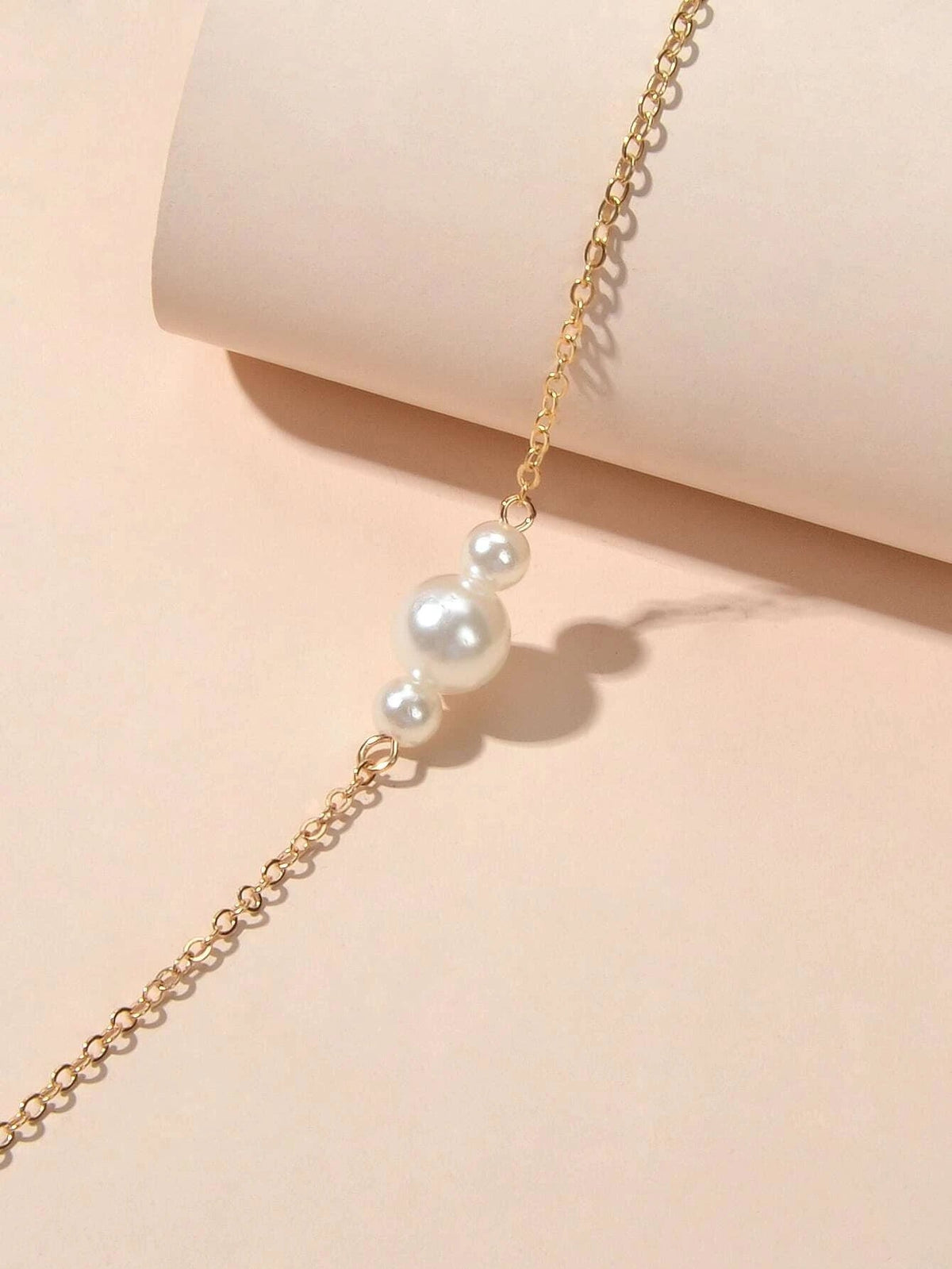 Retro Jewelry Pearl Charm Gold Silver Bracelet Teens Wholesale Price Accessories-3