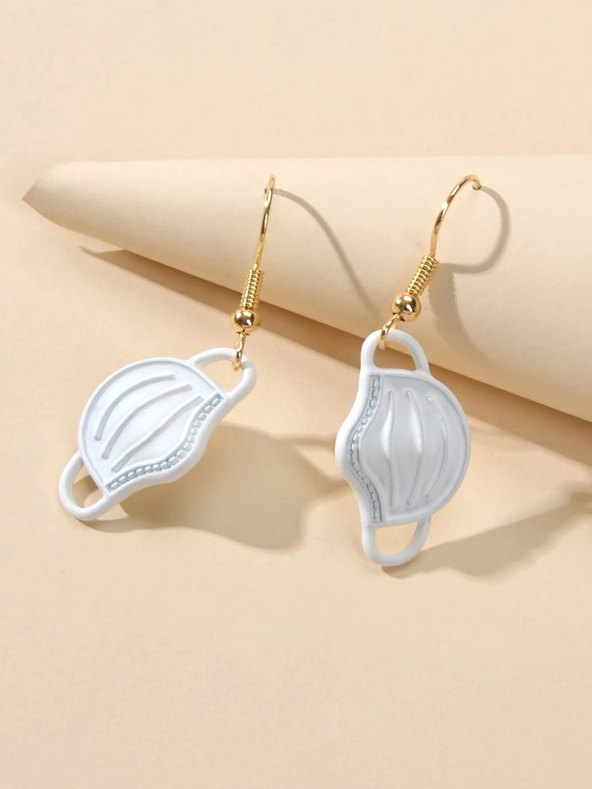 Novelty Face Mask Shape Drop Dangle Earrings Lovely Creative Funny Jewelry Gift-4
