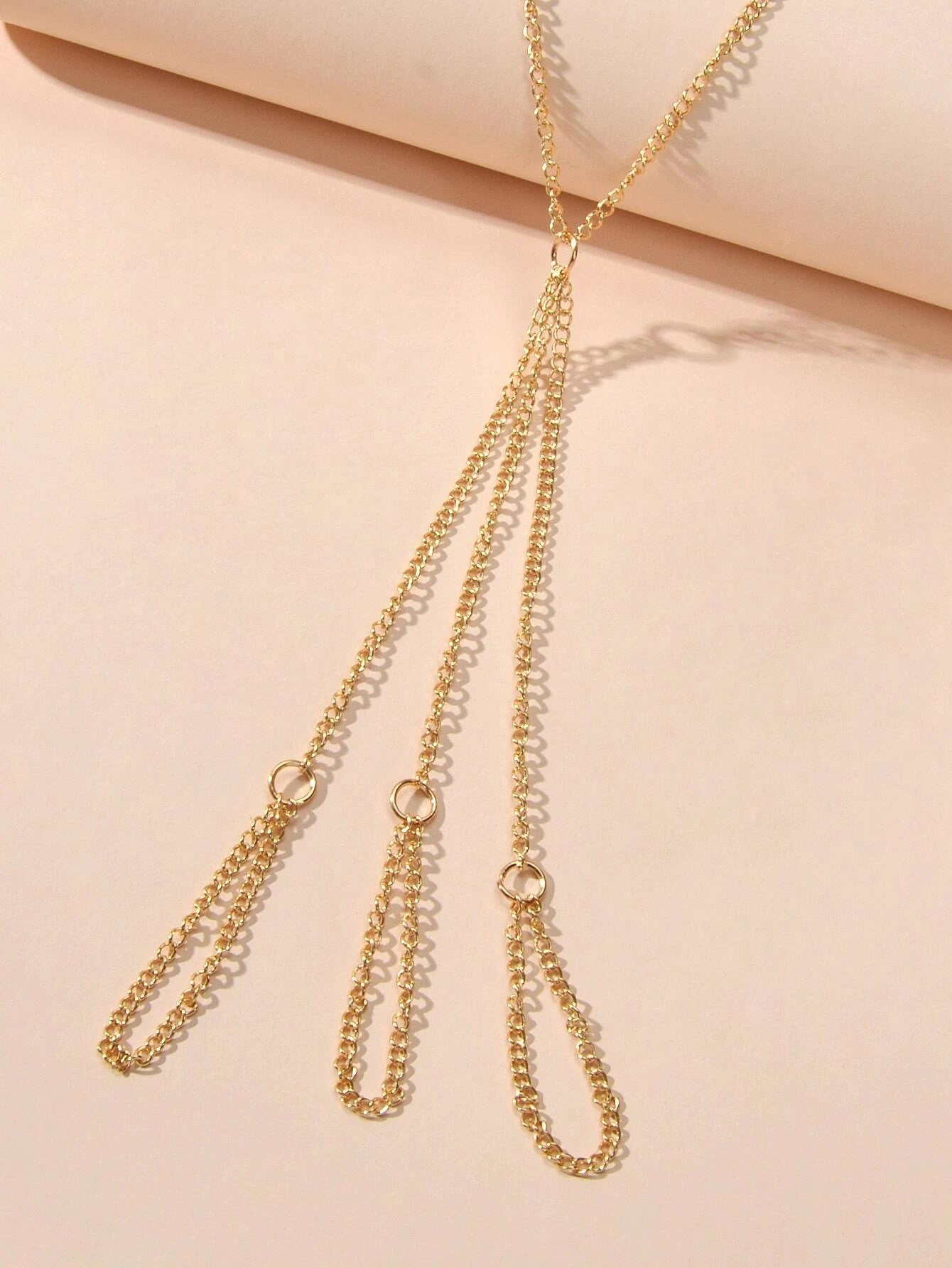 Hiphop Jewellery Statement Slave Bracelet Women Solid Chain Hand Accessories-3