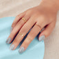 Multiple 4 pcs Metal Triangle Minimalist Knuckle Letter Midi Finger Rings Set-0