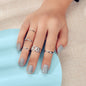 Multiple 5 pcs Minimalist Gold Silver Punk Stackable Midi Knuckle Rings set Gift-1