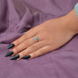 Handmade Beads Elastic Antique Silver Butterfly Finger Ring Party Decoration-0