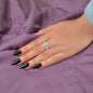 Handmade Beads Elastic Antique Silver Butterfly Finger Ring Party Decoration-1