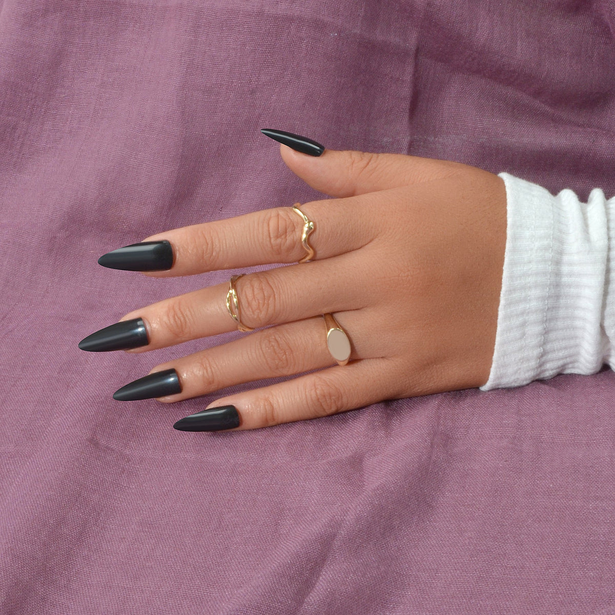 3 pcs Punk Jewelry Minimalist Gold Silver Stackable Multiple Midi Snake Ring Set-0