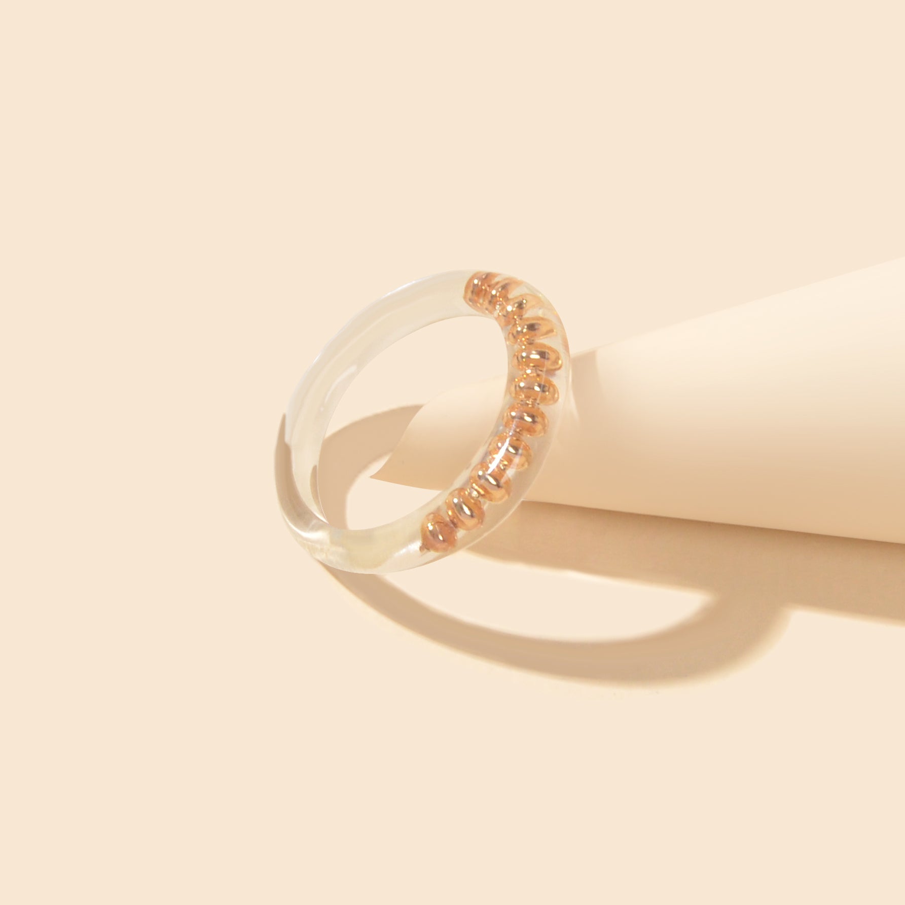 Holiday Boho Foot Jewelry 1 pc Transparent Resin Kunckle Tail Ring Midi Toe Ring-3