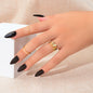 3 pcs Stylish Rhinestone Gold Butterfly Stackable Multiple Midi Finger Rings Set-0