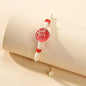 Ethnic Jewellery Handmade Braided Flower Decor Adjustable Rope Bohemian Bracelet-1