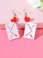 Pink Sweetheart Pendant Earrings Adorably Cute and Charming Girls Jewellery Gift-5