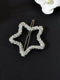 Sparkling Full Rhinestone Star Circular Hair Clip Elegant Hair Accessory Gift-6