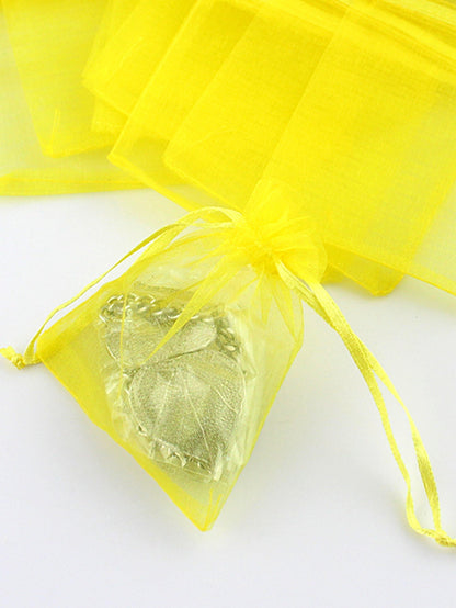 Random color 10pcs/set Colorful Organza Jewellery Bags Drawstring Gift Package-4
