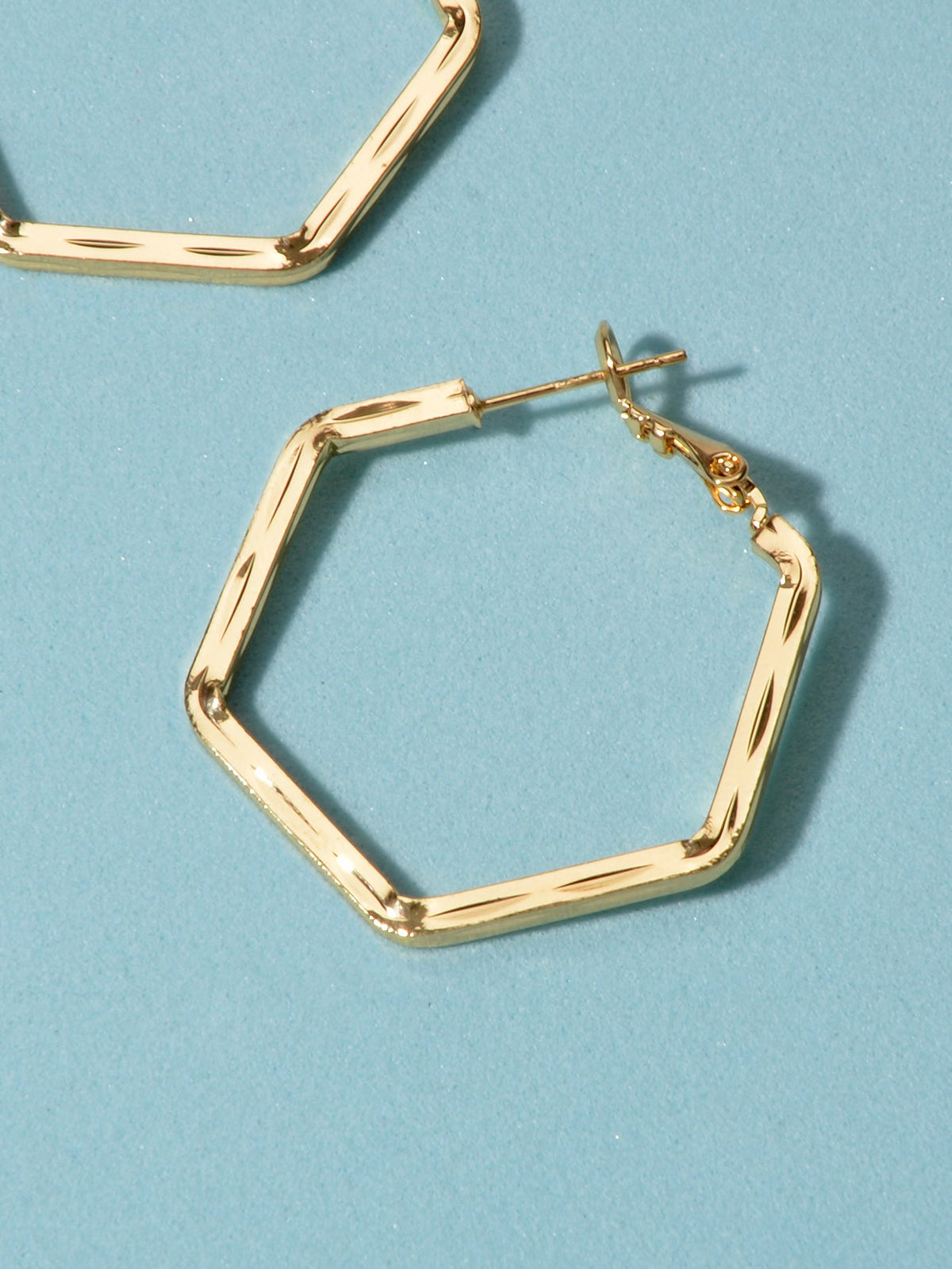 Minimalist Gold Silver Geometric Hoop Earrings Statement Ladies Accessories Gift-4