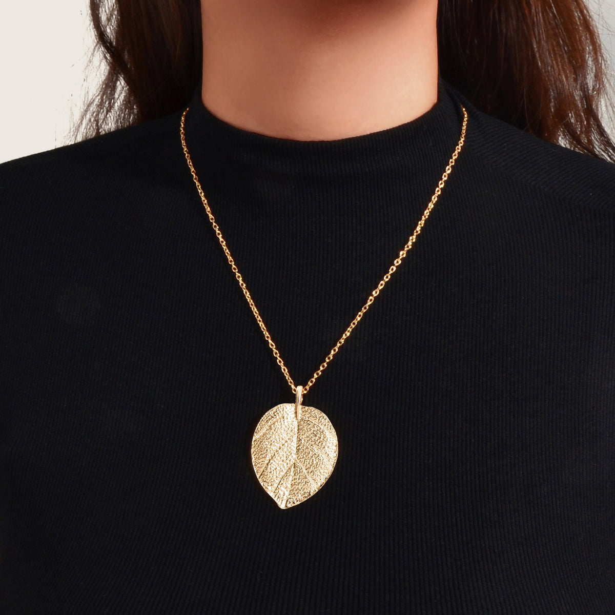 AU Post Boho Gold Silver Chain Leaf Charm Long Necklace Bohemia Accessories Bib Jewelry-0
