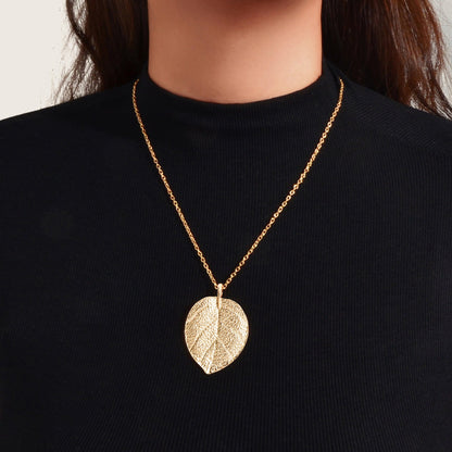 AU Post Boho Gold Silver Chain Leaf Charm Long Necklace Bohemia Accessories Bib Jewelry-0
