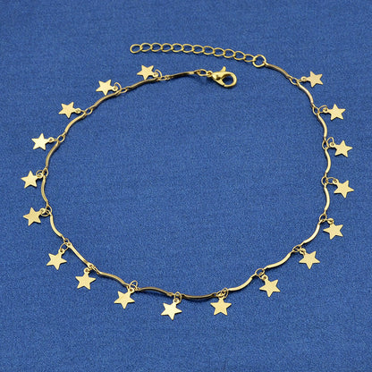 Gold Chain Star Charms Necklace Pendant Choker Wholesale Price Accessories Gift-1