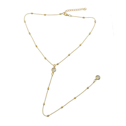 Sexy Gold Silver Beads Long Y shape Pendant Necklace Girls Teens Party Jewellery-4