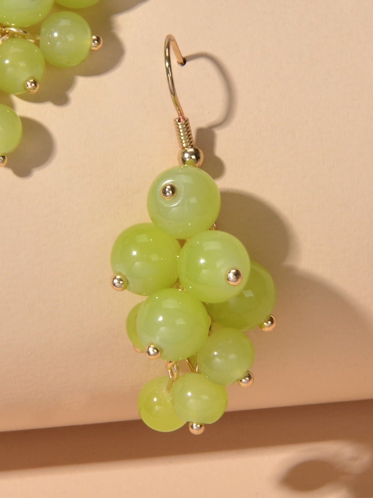 Drop Dangle Handmade Grape Cluster Earrings Colorful Cute Fruit Hook Eardrop-3