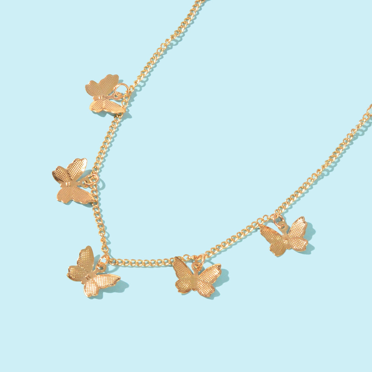 Gold Colour Butterfly Charm Anklet Women Holiday Beach Boho Foot Chain Jewellery-4