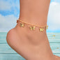 Gold Colour Butterfly Charm Anklet Women Holiday Beach Boho Foot Chain Jewellery-0