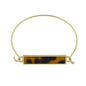 Multi-colored Rectangle  Acrylic Gold Bangle Boho Chic Bracelet Ethnic Jewellery-1