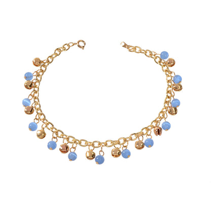 AU Local 1 pc Foot Beach Jewellery Chain Blue Beads Charm Anklet Bracelet Gift-4
