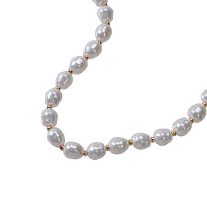 Beautiful Faux Pearl Necklace Women Girl Princess Beads jewellery Accessories-3