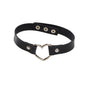 Punk Gothic Leather Love Heart Choker Collar Buckle Necklace Teens Stunning Gift-1