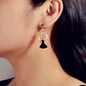 Ethnic Style Bohemian Jewellery Pearl Beads Leaf Charm Tassel Dangle Earrings-0
