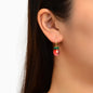Lovely Resin 3D Fashion Design Pink Peach Drop Earrings Funny Best Friends Gifts-0