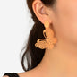 Hollow Butterfly Stud Earrings Insect Charm Jewellery For Women Girls Pary Gift-1