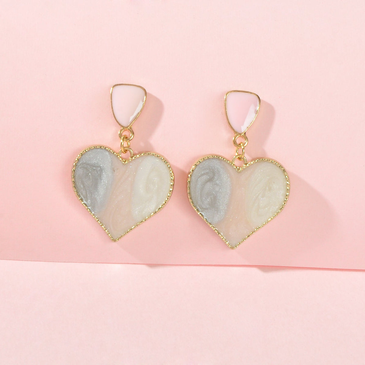 Y2k Style Accessories Candy Colour Love Heart Dangle Nice Collection Earrings-1