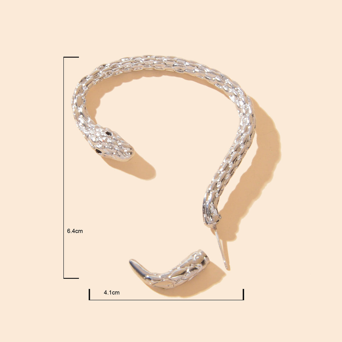 1 pc Punk Snake Piercing Cartilage Wrap Ear Jewellery Crawler Earring Stud Gift-4