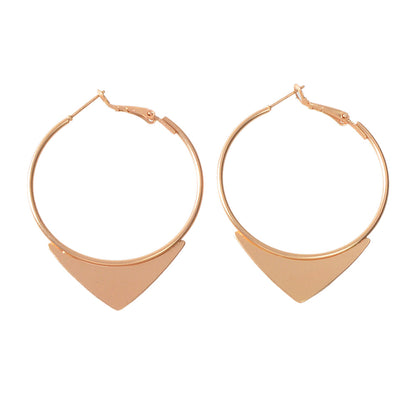 Punk Goth Hip Hop Style Triangle Circle Dangle Hoop Earrings Nice Collection-4