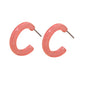 Wholesale Price Circle Acrylic Cute Stud Hoop Earrings Fashion Accessories Gift-8
