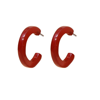 Wholesale Price Circle Acrylic Cute Stud Hoop Earrings Fashion Accessories Gift-4