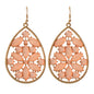 Ladies Jewellery Pink Green Acrylic Flower Water Drop Good Quality Earrings Gift-5
