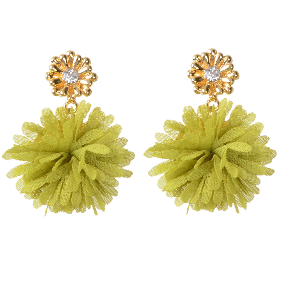 Lovely Jewellery Colorful Flower Drop Dangle Earrings Stunning Women Accessories-6