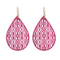 AU Post Oval Hollow Ethnic Water Drop Dangle Earrings Boho Teardrop Jewellery-4