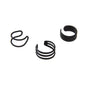 3pcs Minimalist Metal Geometric Earrings Ear Cuff Punk Rock Women Accessories-4