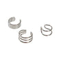3pcs Minimalist Metal Geometric Earrings Ear Cuff Punk Rock Women Accessories-5