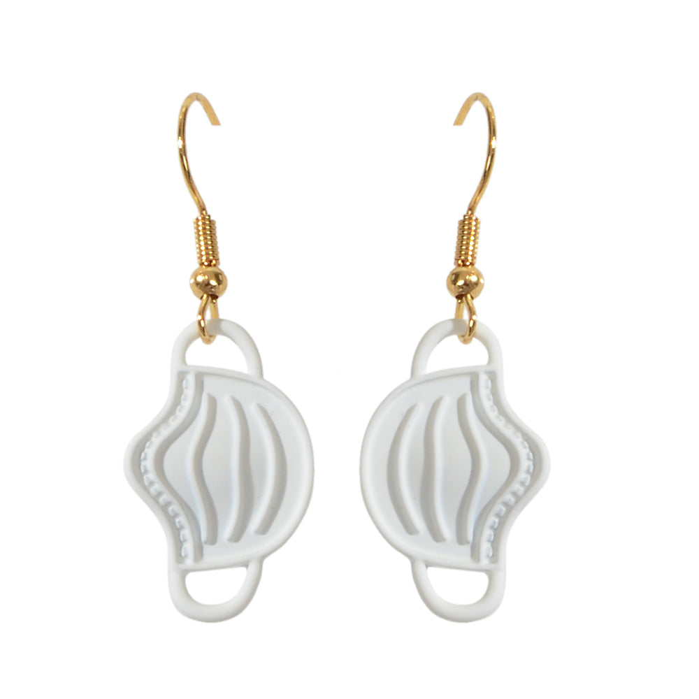 Novelty Face Mask Shape Drop Dangle Earrings Lovely Creative Funny Jewelry Gift-0