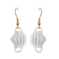 Novelty Face Mask Shape Drop Dangle Earrings Lovely Creative Funny Jewelry Gift-0