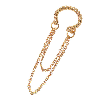1 pc Punk Jewelry Gold Silver Chain Cartilage Earrings Ear Cuff Hiphop Accessory-5