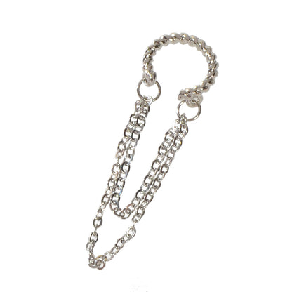 1 pc Punk Jewelry Gold Silver Chain Cartilage Earrings Ear Cuff Hiphop Accessory-4